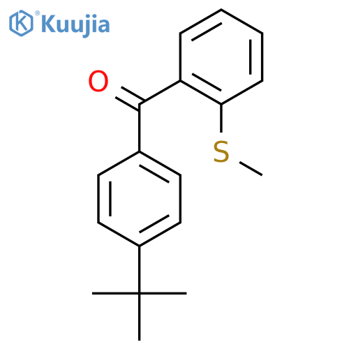 4-Tert-Butyl-2'-(thiomethyl)benzophenone structure