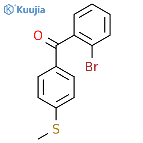 2-Bromo-4'-(thiomethyl)benzophenone structure