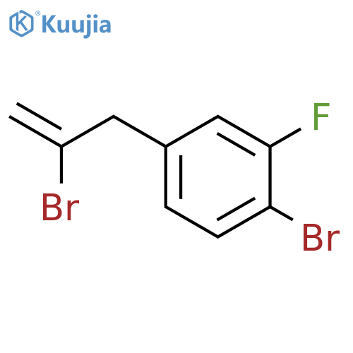 2-Bromo-3-(4-bromo-3-fluorophenyl)-1-propene structure