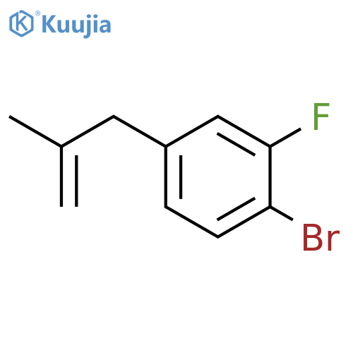 3-(4-Bromo-3-fluorophenyl)-2-methyl-1-propene structure