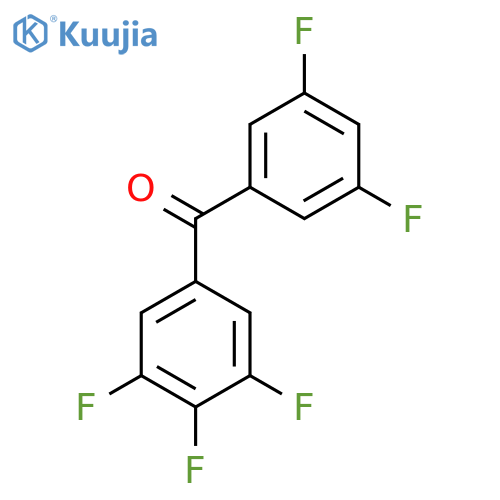 3,5-Difluoro-3',4',5'-trifluorobenzophenone structure