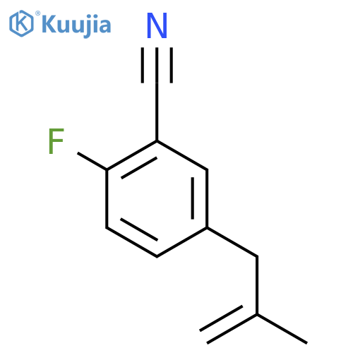 3-(3-Cyano-4-fluorophenyl)-2-methyl-1-propene structure