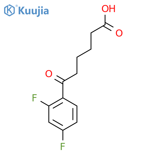 6-(2,4-Difluorophenyl)-6-oxohexanoic acid structure