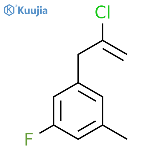 2-Chloro-3-(3-fluoro-5-methylphenyl)-1-propene structure