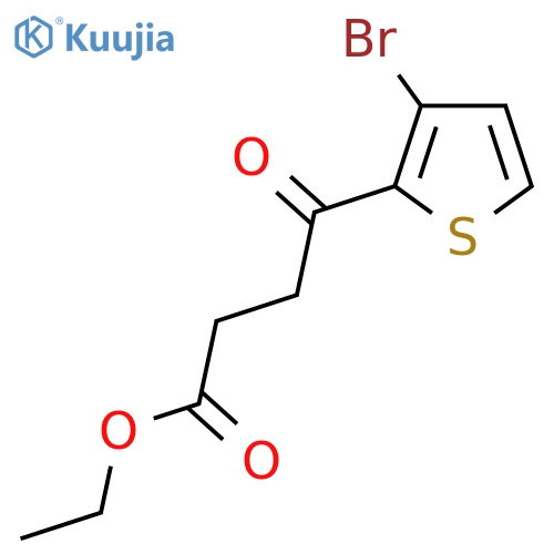 Ethyl 4-(3-bromo-2-thienyl)-4-oxobutanoate structure