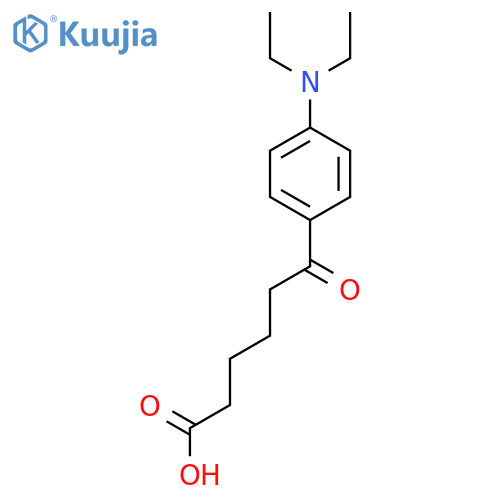 6-4-(N,N-Diethylamino)phenyl-6-oxohexanoic acid structure