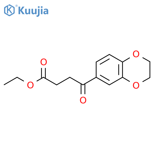 Ethyl 4-3,4-(ethylenedioxy)phenyl-4-oxobutanoate structure