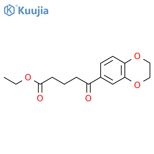 Ethyl 5-3,4-(ethylenedioxy)phenyl-5-oxovalerate structure
