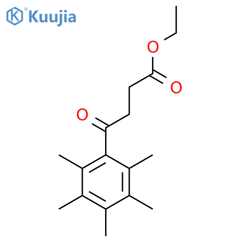 Ethyl 4-(2,3,4,5,6-pentamethylphenyl)-4-oxobutanoate structure