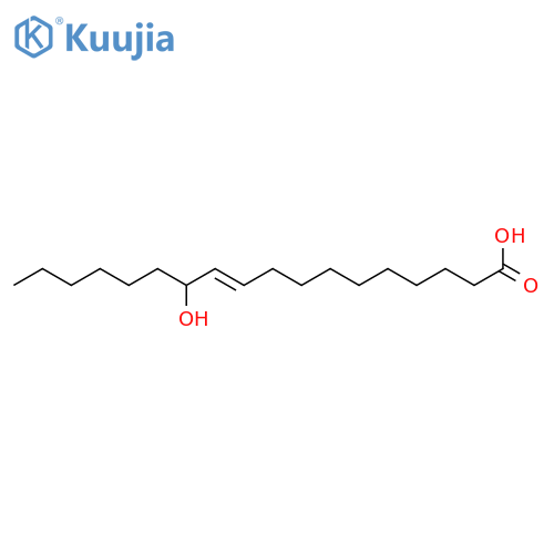 10-Octadecenoic acid, 12-hydroxy-, (10E)- structure