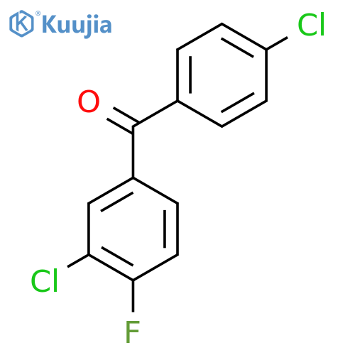3',4-Dichloro-4'-fluorobenzophenone structure