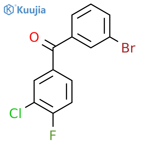 3-Bromo-3'-chloro-4'-fluorobenzophenone structure