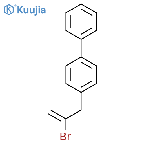 3-(4-Biphenyl)-2-bromo-1-propene structure