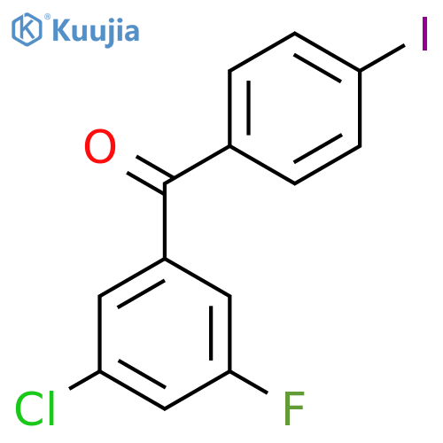 3-Chloro-5-fluoro-4'-iodobenzophenone structure