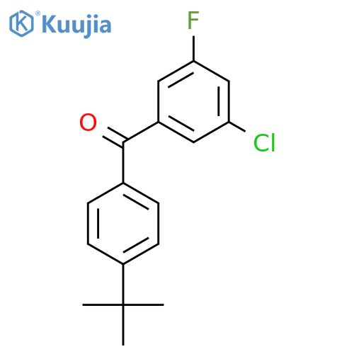 4-Tert-butyl-3'-chloro-5'-fluorobenzophenone structure