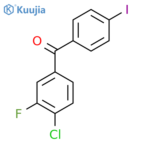 4-Chloro-3-fluoro-4'-iodobenzophenone structure