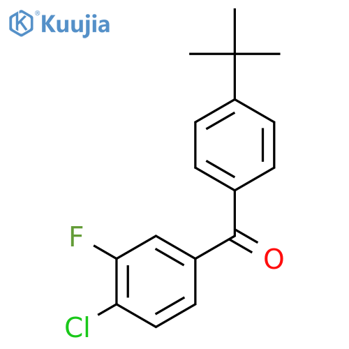 4-Tert-butyl-4'-chloro-3'-fluorobenzophenone structure