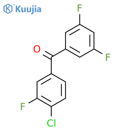 4-Chloro-3',3,5'-trifluorobenzophenone structure