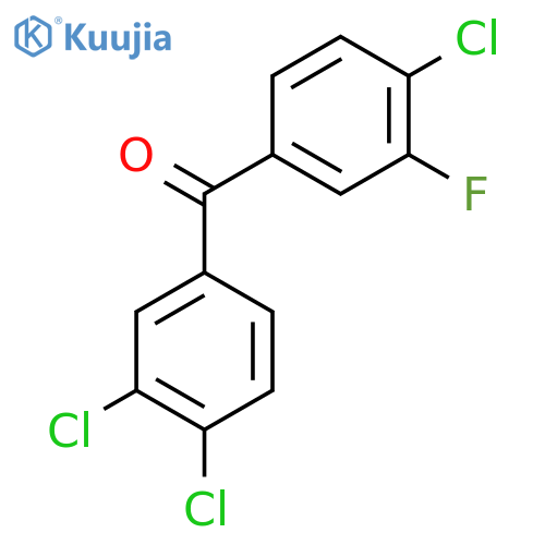3-Fluoro-3',4,4'-trichlorobenzophenone structure