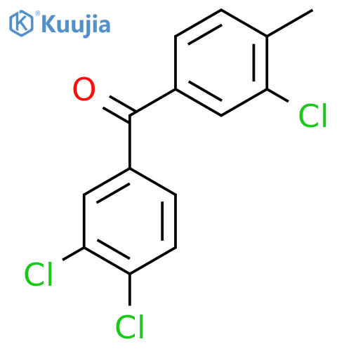 4-Methyl-3,3',4'-trichlorobenzophenone structure