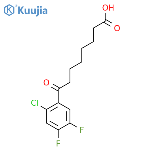 8-(2-Chloro-4,5-difluorophenyl)-8-oxooctanoic acid structure