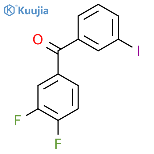 3,4-Difluoro-3'-iodobenzophenone structure