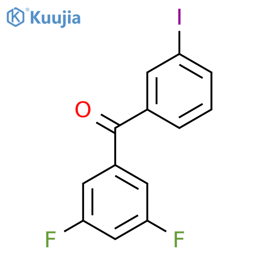 3,5-Difluoro-3'-iodobenzophenone structure