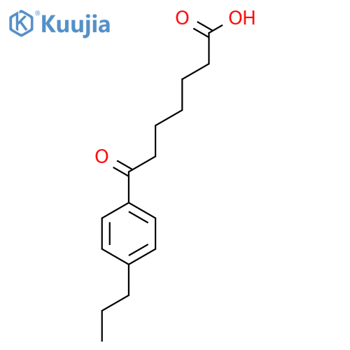 7-(4-n-Propylphenyl)-7-oxoheptanoic acid structure
