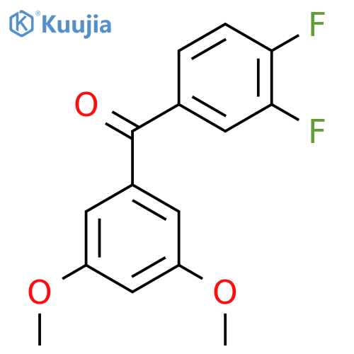 3,4-Difluoro-3',5'-dimethoxybenzophenone structure