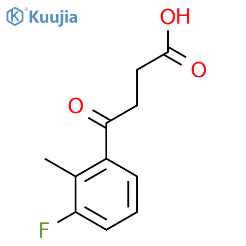 4-(3-Fluoro-2-methylphenyl)-4-oxobutyric acid structure