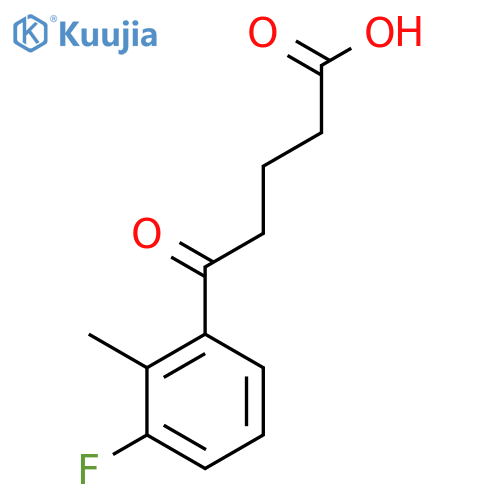 5-(3-Fluoro-2-methylphenyl)-5-oxovaleric acid structure