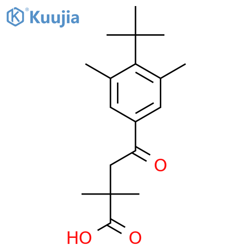 4-(4-Tert-butyl-3,5-dimethylphenyl)-2,2-dimethyl-4-oxobutyric acid structure