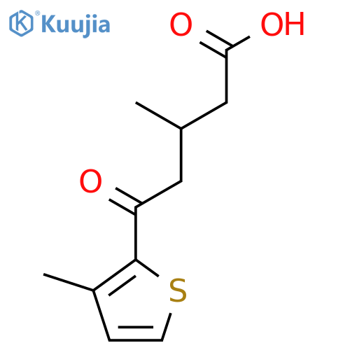 3-Methyl-5-(3-methyl-2-thienyl)-5-oxovaleric acid structure