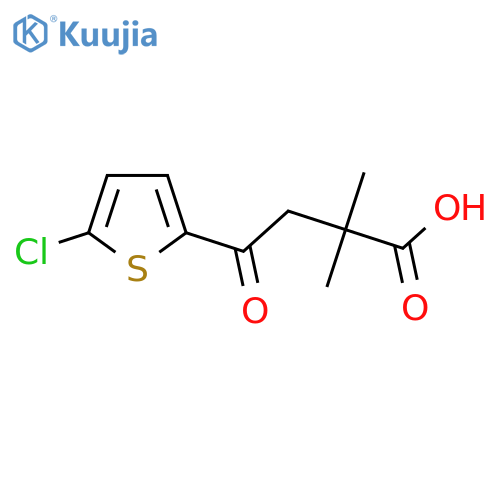 4-(5-Chloro-2-thienyl)-2,2-dimethyl-4-oxobutyric acid structure