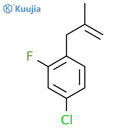3-(4-Chloro-2-fluorophenyl)-2-methyl-1-propene structure