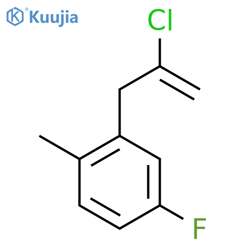 2-Chloro-3-(5-fluoro-2-methylphenyl)-1-propene structure