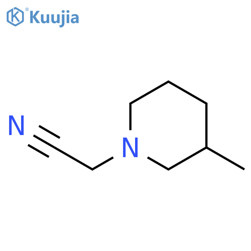 2-(3-Methylpiperidino)acetonitrile structure