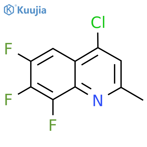 4-Chloro-6,7,8-trifluoro-2-methylquinoline structure