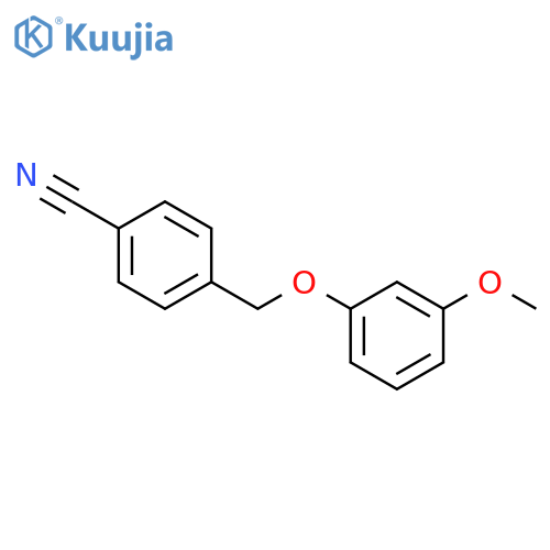 Benzonitrile, 4-[(3-methoxyphenoxy)methyl]- structure