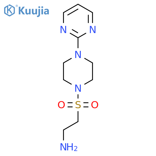 {2-(4-pyrimidin-2-ylpiperazin-1-yl)sulfonylethyl}amine structure