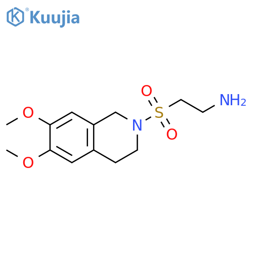 2-(6,7-dimethoxy-1,2,3,4-tetrahydroisoquinolin-2-yl)sulfonylethan-1-amine structure