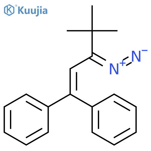 Benzene, 1,1'-(3-diazo-4,4-dimethyl-1-pentenylidene)bis- structure