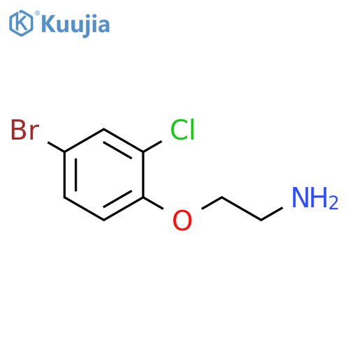 2-(4-bromo-2-chlorophenoxy)ethan-1-amine structure