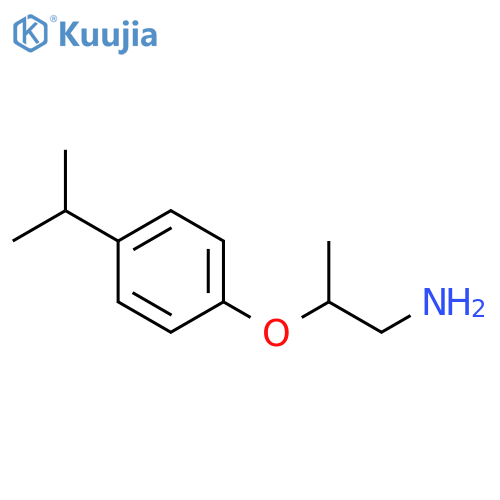 1-(1-aminopropan-2-yl)oxy-4-(propan-2-yl)benzene structure