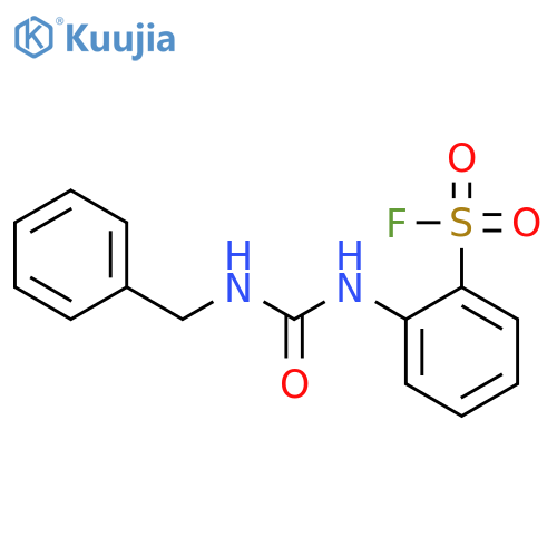 Benzenesulfonyl fluoride, 2-[[[(phenylmethyl)amino]carbonyl]amino]- structure