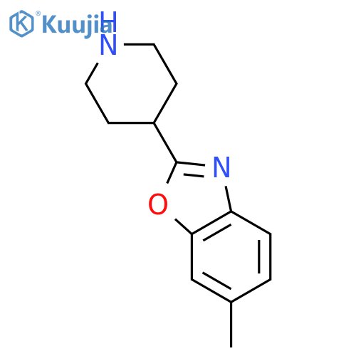 6-methyl-2-piperidin-4-yl-1,3-benzoxazole structure