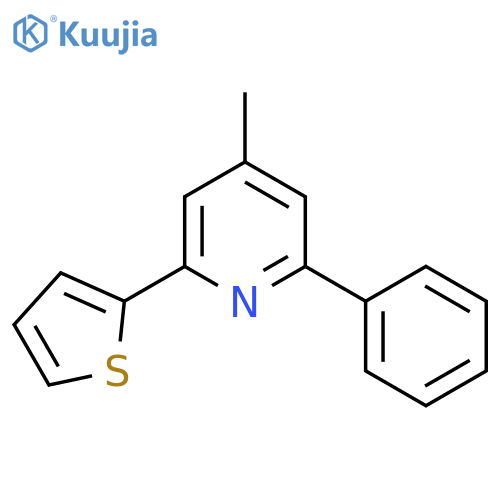 Pyridine, 4-methyl-2-phenyl-6-(2-thienyl)- structure