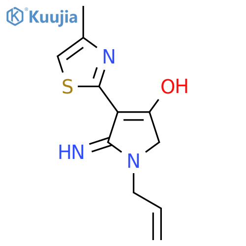 1-allyl-5-amino-4-(4-methylthiazol-2-yl)-1H-pyrrol-3(2H)-one structure