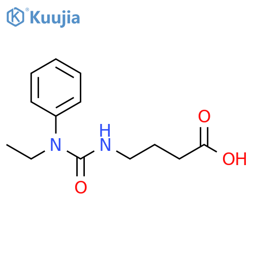 4-(3-Ethyl-3-phenyl-ureido)-butyric acid structure