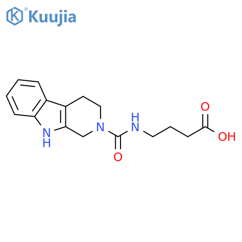 4-[(1,3,4,9-Tetrahydro-beta-carboline-2-carbonyl)-amino]-butyric acid structure